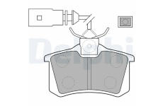 Sada brzdových platničiek kotúčovej brzdy DELPHI LP1556