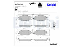 Sada brzdových platničiek kotúčovej brzdy DELPHI LP1583
