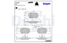 Sada brzdových platničiek kotúčovej brzdy DELPHI LP1585