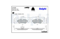 Sada brzdových platničiek kotúčovej brzdy DELPHI LP1595
