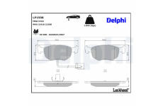 Sada brzdových platničiek kotúčovej brzdy DELPHI LP1598