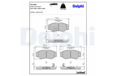 Sada brzdových platničiek kotúčovej brzdy DELPHI LP1599