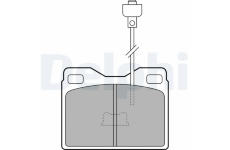 Sada brzdových destiček, kotoučová brzda DELPHI LP160