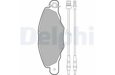 Sada brzdových destiček, kotoučová brzda DELPHI LP1629