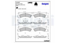 Sada brzdových platničiek, Parkovacia kotúčová brzda DELPHI LP1635