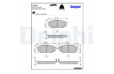 Sada brzdových platničiek kotúčovej brzdy DELPHI LP1665