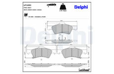 Sada brzdových destiček, kotoučová brzda DELPHI LP1693