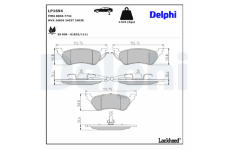 Sada brzdových platničiek kotúčovej brzdy DELPHI LP1694