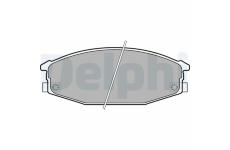 Sada brzdových destiček, kotoučová brzda DELPHI LP1698