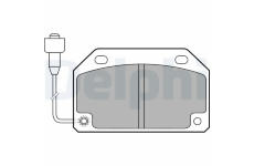 Sada brzdových destiček, kotoučová brzda DELPHI LP172