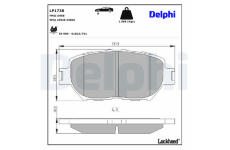 Sada brzdových platničiek kotúčovej brzdy DELPHI LP1738