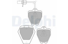 Sada brzdových destiček, kotoučová brzda DELPHI LP1760