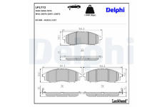 Sada brzdových platničiek kotúčovej brzdy DELPHI LP1772