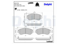 Sada brzdových destiček, kotoučová brzda DELPHI LP1773