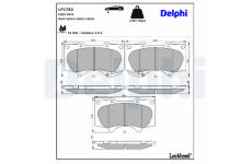 Sada brzdových platničiek, Parkovacia kotúčová brzda DELPHI LP1782