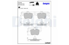 Sada brzdových platničiek kotúčovej brzdy DELPHI LP1783