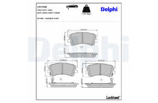 Sada brzdových platničiek kotúčovej brzdy DELPHI LP1799