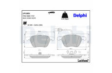 Sada brzdových platničiek kotúčovej brzdy DELPHI LP1801