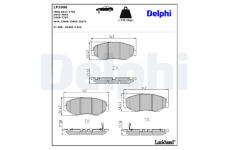 Sada brzdových platničiek kotúčovej brzdy DELPHI LP1806