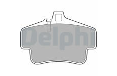 Sada brzdových destiček, kotoučová brzda DELPHI LP1813