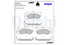 Sada brzdových destiček, kotoučová brzda DELPHI LP1816