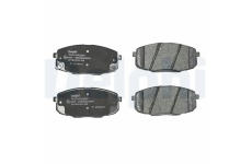 Sada brzdových platničiek kotúčovej brzdy DELPHI LP1819