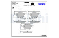 Sada brzdových platničiek kotúčovej brzdy DELPHI LP1825