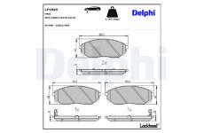 Sada brzdových destiček, kotoučová brzda DELPHI LP1849