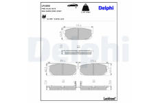 Sada brzdových platničiek kotúčovej brzdy DELPHI LP1850