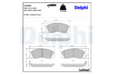 Sada brzdových platničiek kotúčovej brzdy DELPHI LP1853