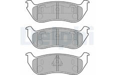Sada brzdových destiček, kotoučová brzda DELPHI LP1859