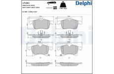 Sada brzdových platničiek kotúčovej brzdy DELPHI LP1861
