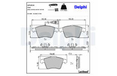 Sada brzdových platničiek kotúčovej brzdy DELPHI LP1914