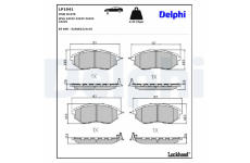 Sada brzdových platničiek kotúčovej brzdy DELPHI LP1941