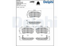 Sada brzdových platničiek kotúčovej brzdy DELPHI LP1952