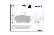Sada brzdových platničiek kotúčovej brzdy DELPHI LP1964