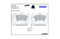 Sada brzdových platničiek kotúčovej brzdy DELPHI LP1966