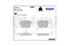 Sada brzdových platničiek kotúčovej brzdy DELPHI LP1968