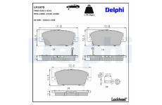 Sada brzdových platničiek kotúčovej brzdy DELPHI LP1970