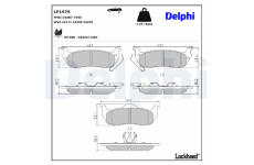 Sada brzdových platničiek kotúčovej brzdy DELPHI LP1975