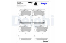 Sada brzdových platničiek kotúčovej brzdy DELPHI LP1976