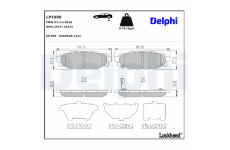 Sada brzdových platničiek kotúčovej brzdy DELPHI LP1999
