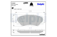 Sada brzdových platničiek, Parkovacia kotúčová brzda DELPHI LP2002