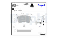 Sada brzdových platničiek, Parkovacia kotúčová brzda DELPHI LP2008