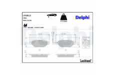 Sada brzdových platničiek kotúčovej brzdy DELPHI LP2013