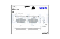 Sada brzdových destiček, kotoučová brzda DELPHI LP2014