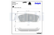 Sada brzdových platničiek kotúčovej brzdy DELPHI LP2034