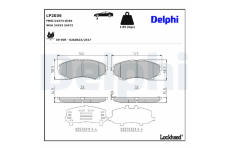 Sada brzdových platničiek kotúčovej brzdy DELPHI LP2036