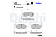 Sada brzdových destiček, kotoučová brzda DELPHI LP2049