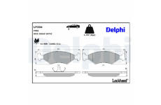 Sada brzdových destiček, kotoučová brzda DELPHI LP204